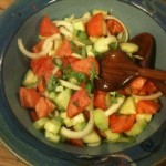 Tomato Cucumber Salad with Italian Dressing