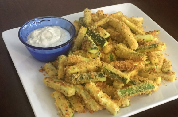Baked Zucchini and Yellow Squash Strips